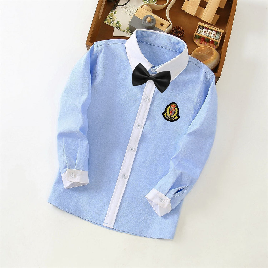 Elegant Shirt with Contrast Cuffs