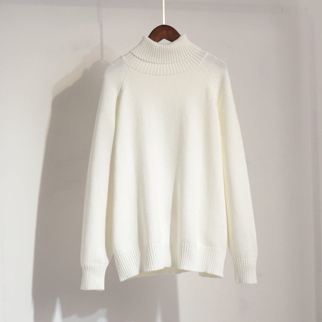 Women's Fine Knit High-Neck Pullover
