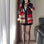 Women's Striped Knit Cardigan
