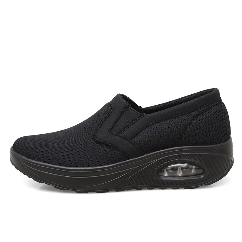 Women's Breathable Slip-On Sneakers with Cushioned Sole and Flexible Design