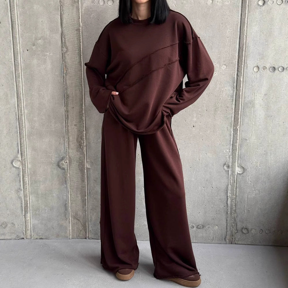 Women's Oversized Lounge Set with Palazzo Pants