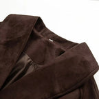 Elegant Transitional Jacket with Tie Belt