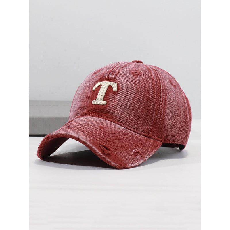 Men's Distressed Denim Cap