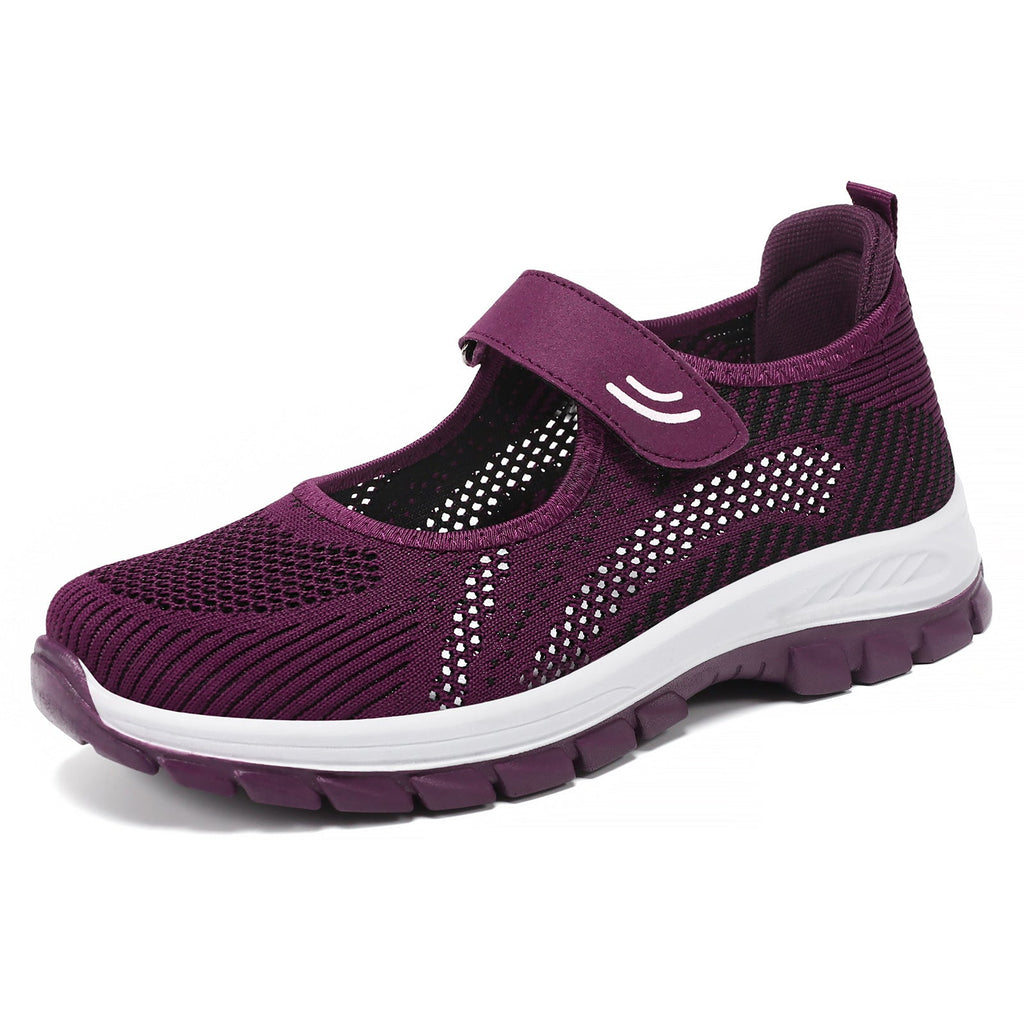 Women's Breathable Fitness Shoes with Practical Velcro Closure