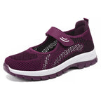 Women's Breathable Fitness Shoes with Practical Velcro Closure