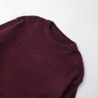 Women's Chunky Knit Sweater with Relaxed Fit and Wide Crew Neck