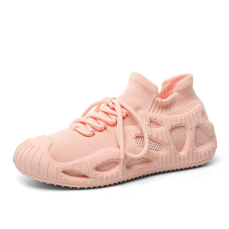 Women's Athletic Casual Shoes with Breathable Mesh and Shock-Absorbing Sole