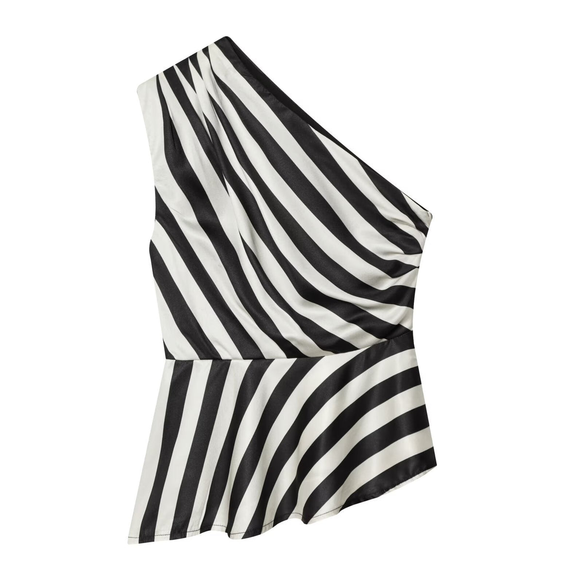 Women's Asymmetrical Top with Ruching
