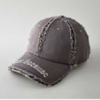 Men's Distressed Vintage-Inspired Baseball Cap