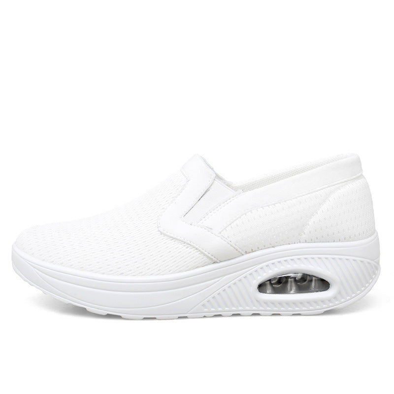 Women's Breathable Slip-On Sneakers with Cushioned Sole and Flexible Design