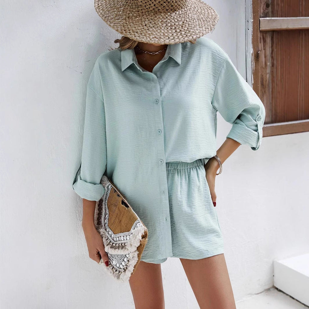 Women's Casual Short-Sleeve Jumpsuit