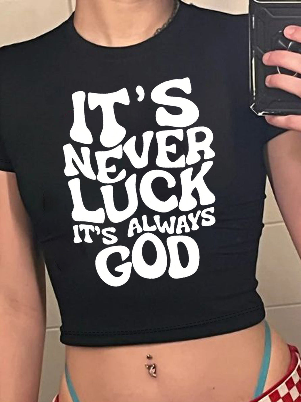 Women's Bear Graphic Crop T-Shirt