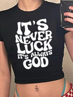 Women's Bear Graphic Crop T-Shirt