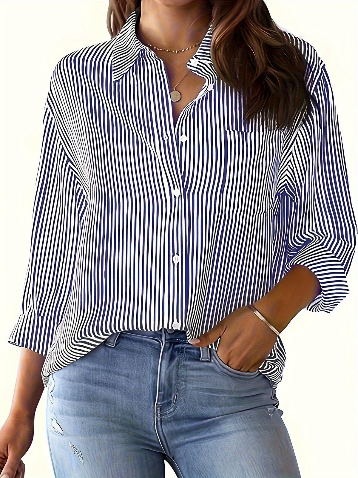 Women's Casual Striped Blouse