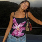 Women's Bustier Top with Floral Design