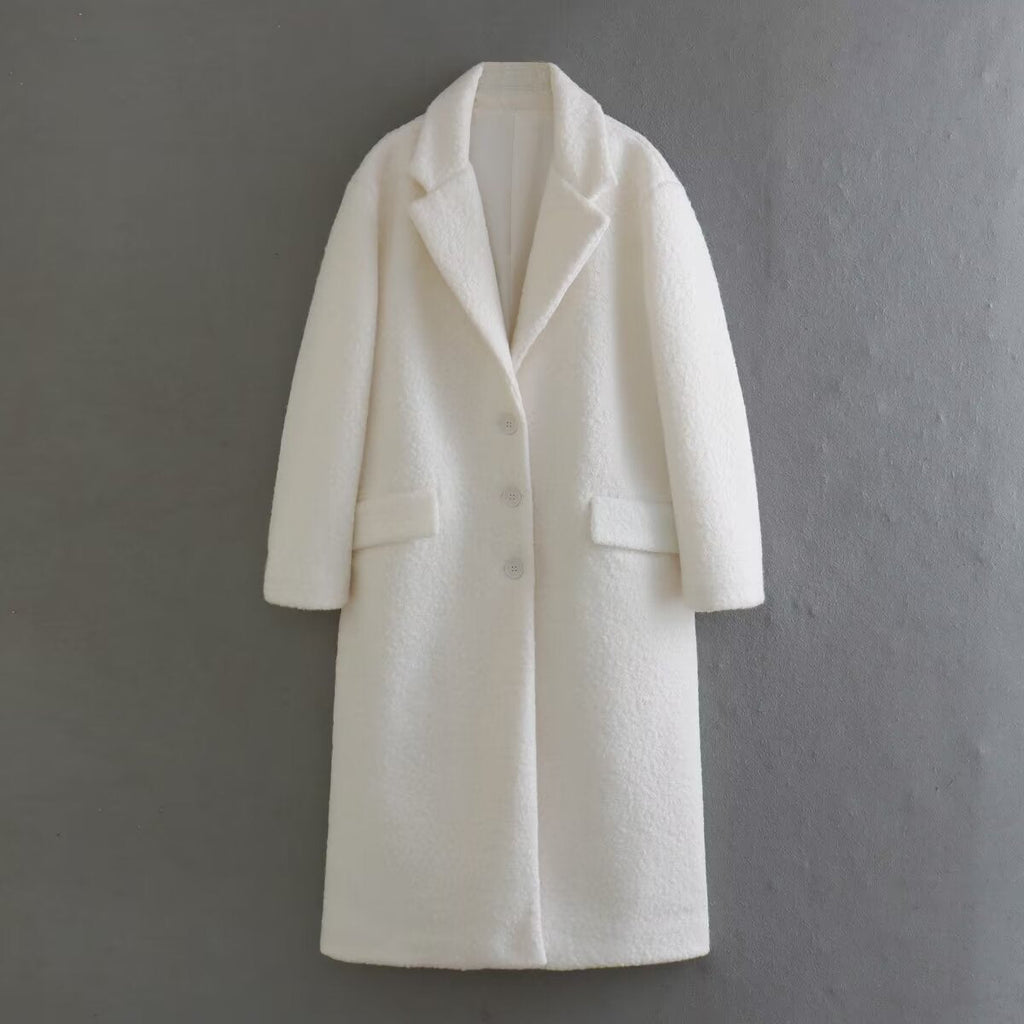 Women's Elegant Teddy Coat with Large Pockets