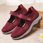 Women's Breathable Slip-On Sports Shoes with Adjustable Velcro