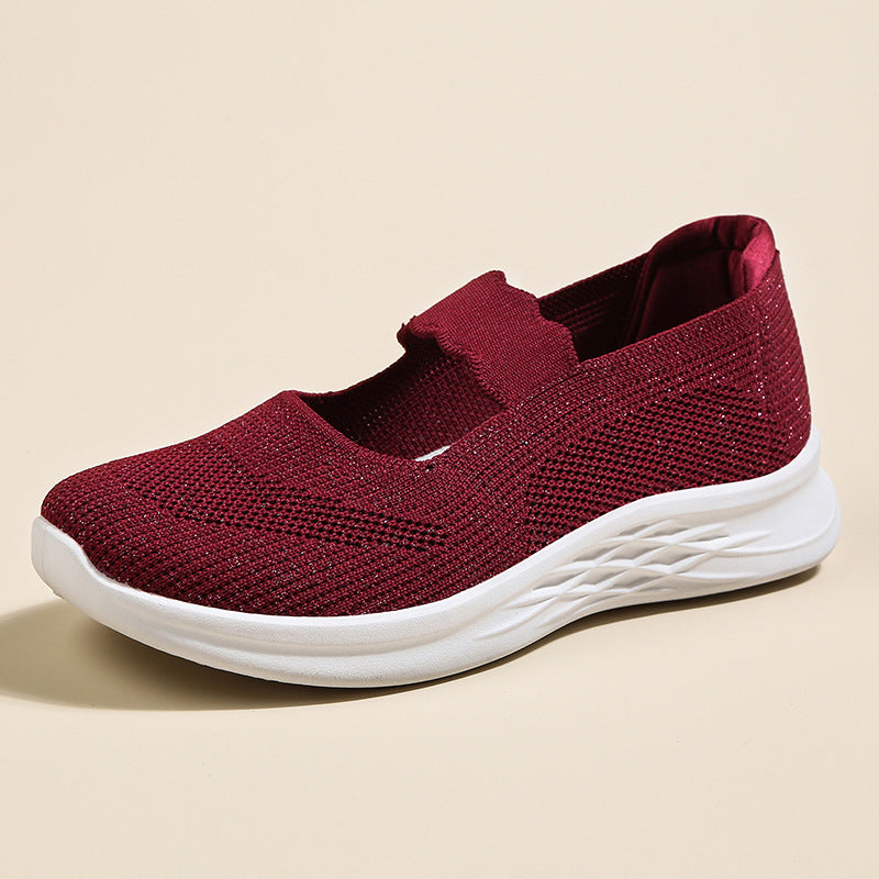 Women's Breathable Casual Slip-Ons with Non-Slip Sole