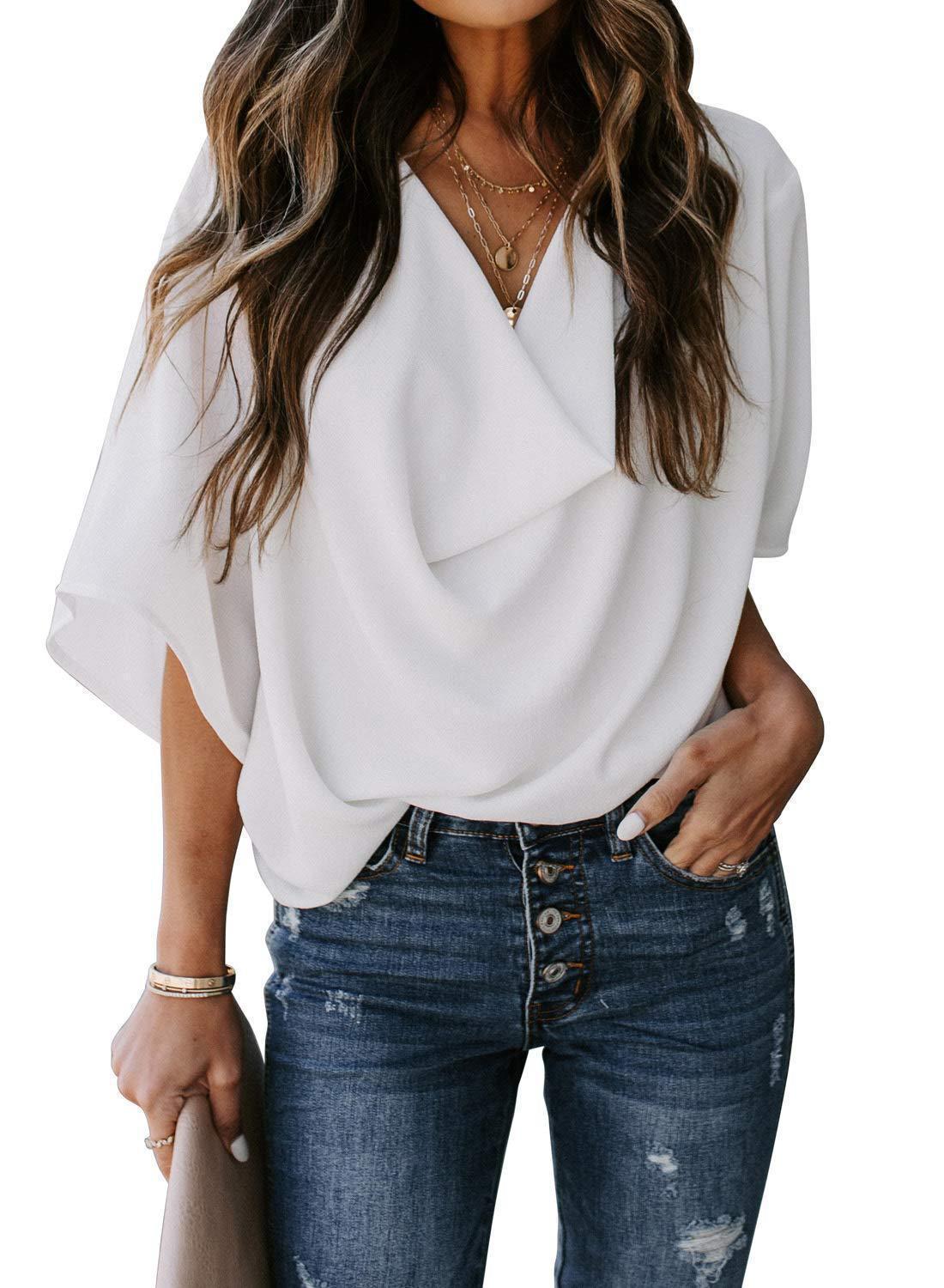 Women's Boat Neck Blouse with Casual Fit