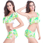 Women's Swim Top with Voluminous Ruffle Details