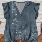 Women's Blouse with Floral Pattern