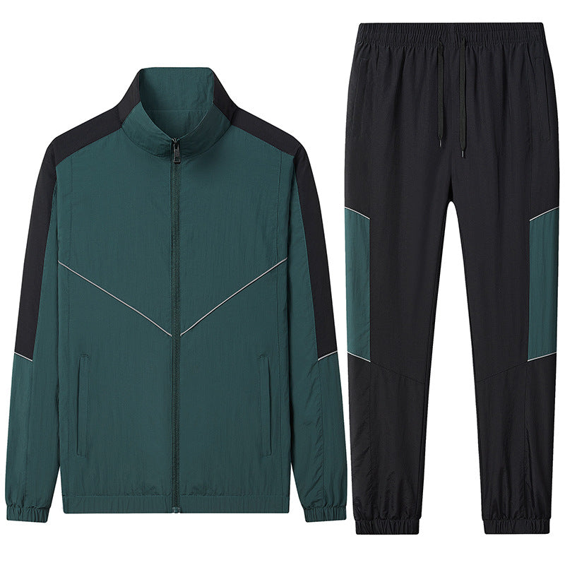 Men's Two-Piece Breathable Nylon Training Set