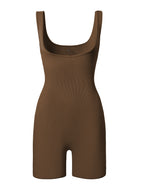 Women's Form-Fitting Onesie with Wide Straps