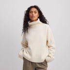 Women's Fine Turtleneck Sweater in Soft Knit