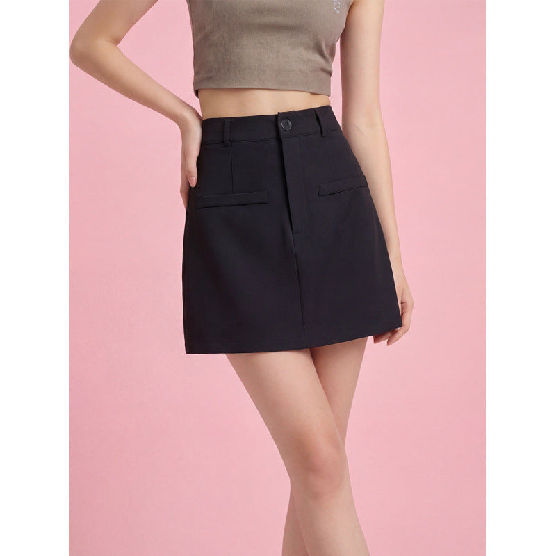 Women's Fashionable Mini Skirt with Pockets