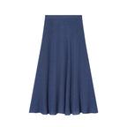 Women's Maxi Skirt with Flowy Cut and Asymmetric Details