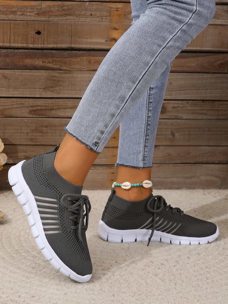 Women's Breathable Sport Sneakers with Elastic Cuff