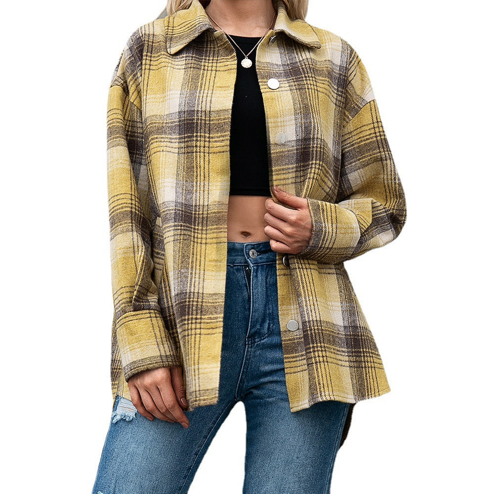 Women's Plaid Overshirt