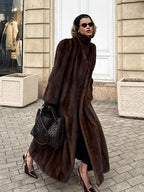 Women's Luxurious Faux Fur Coat