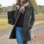 Women's Fashionable Blazer Coat with Classic Lapel