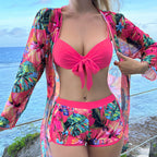 Women's Swimsuit with Floral Kimono