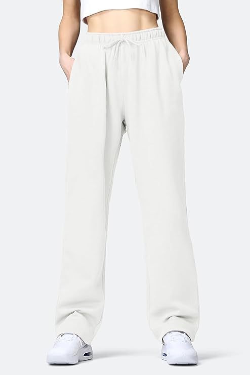 Women's Comfortable Sports Pants with Elastic Waistband and Pockets