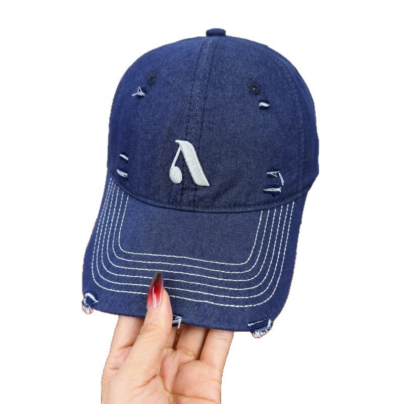 Kalsten Men's Distressed Denim Style Cap