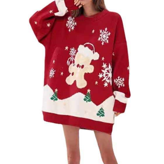 Women's Festive Holiday Knit Pullover