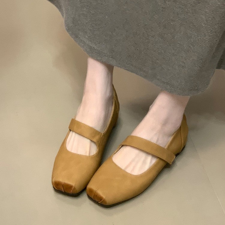 Women's Ballet Flats with Elastic Strap