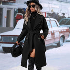 Women's Double-Breasted Wool Coat