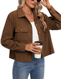 Women's Corduroy Jacket with Practical Chest Pockets