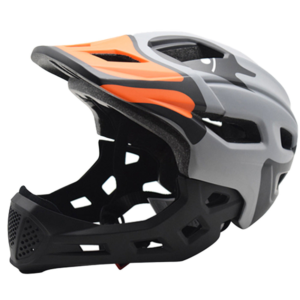 Mountain bike helmet with adjustment system