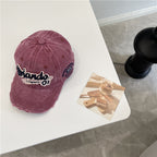 Men's Distressed Vintage-Inspired Baseball Cap