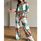 Women's Loose Patterned Two-Piece Set