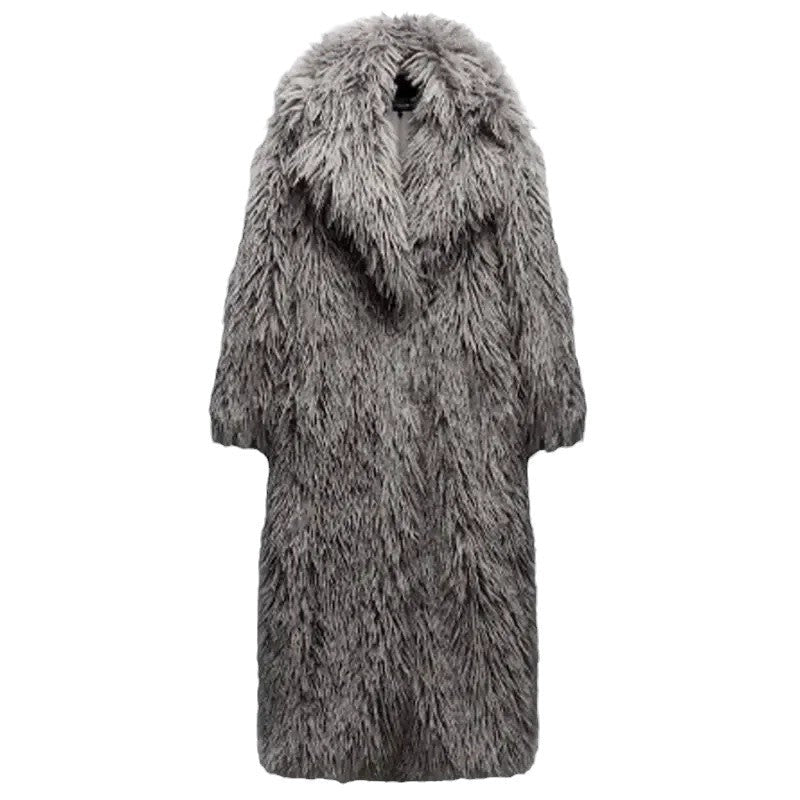 Women's Fluffy Oversized Faux Fur Coat