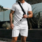 Men's Polo Shirt and Chino Shorts Set