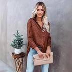 Elegant Blouse with Fine Texture and Full Button Placket