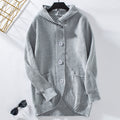 Women's Casual Knit Coat with Hood