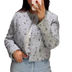 Women's Elegant Jacket with Textured Design