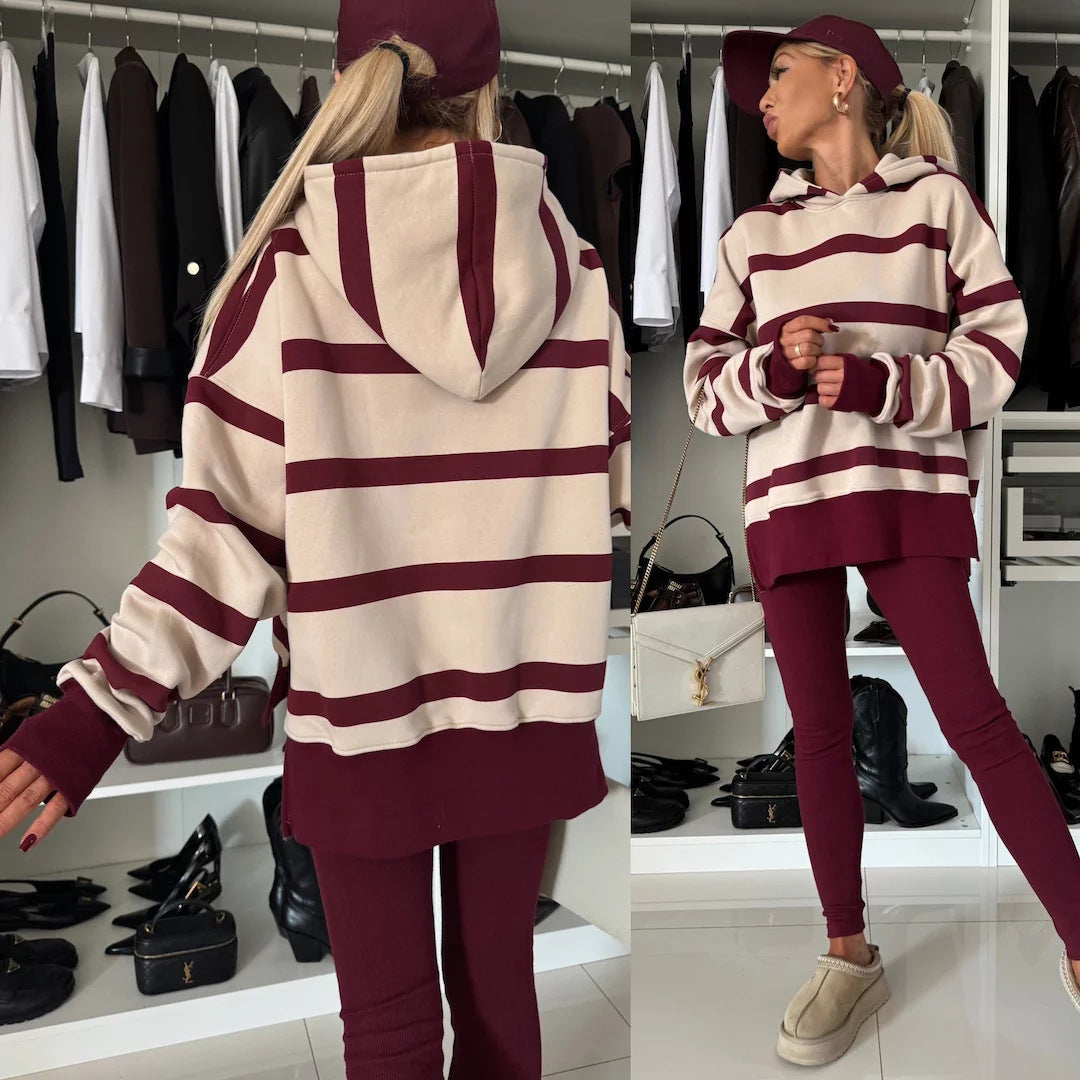 Women's Cozy Leopard Print Hoodie